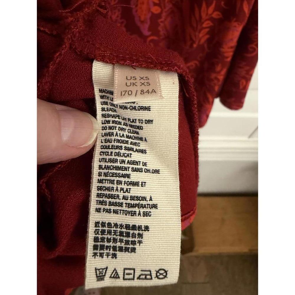 Free People Hello Lover Tunic Top in the Scarlett Combo color size XS - Picture 8 of 9